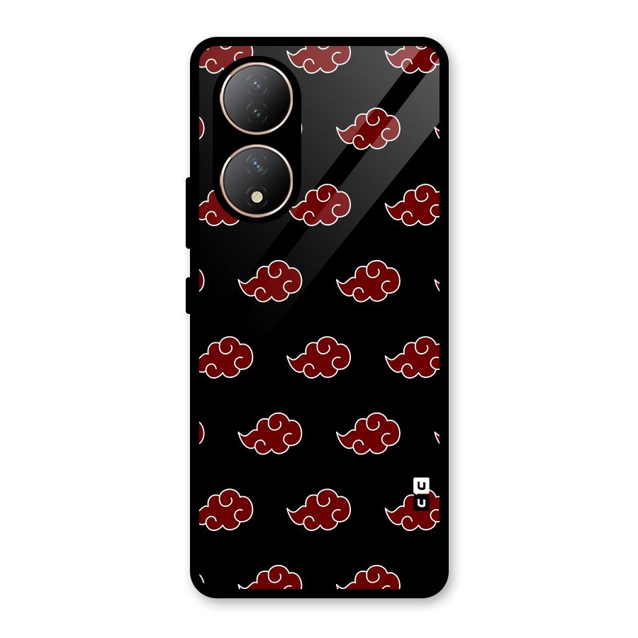 Naruto Akatsuki Pattern Glass Back Case for Vivo Y100A