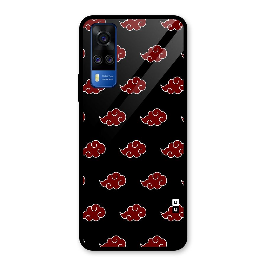 Naruto Akatsuki Pattern Glass Back Case for Vivo Y31