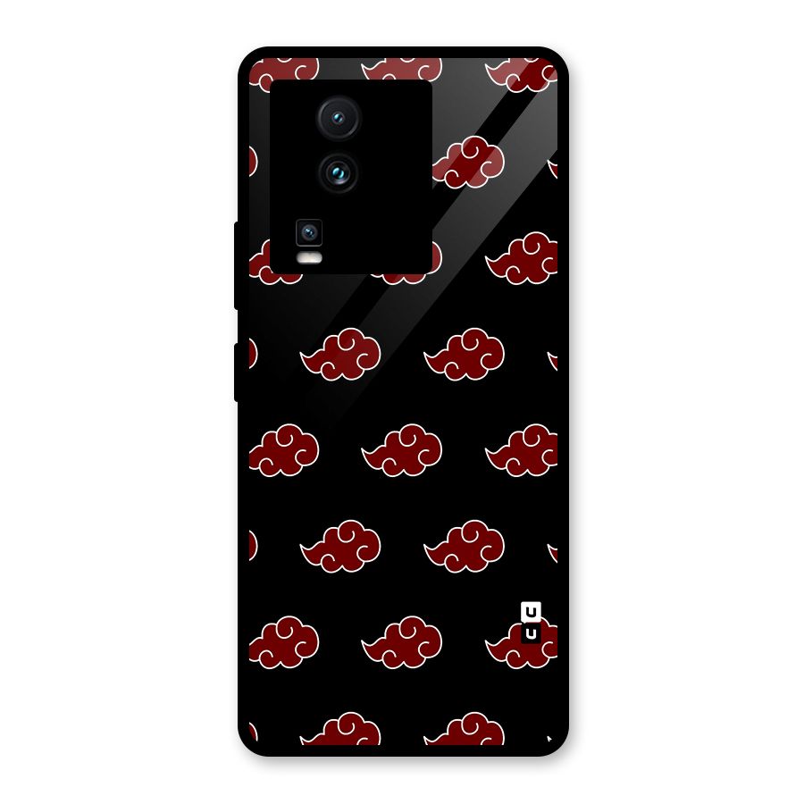 Naruto Akatsuki Pattern Glass Back Case for Vivo iQOO Neo 7