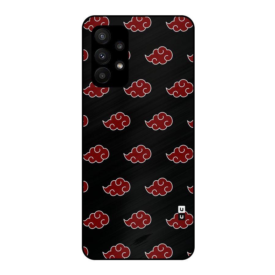 Naruto Akatsuki Pattern Metal Back Case for Galaxy A23
