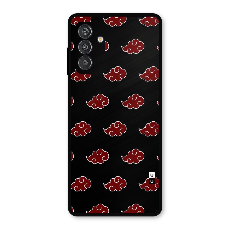 Naruto Akatsuki Pattern Metal Back Case for Galaxy F13