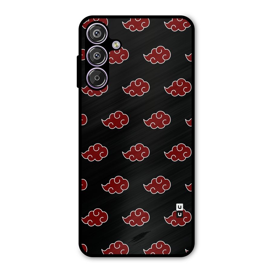 Naruto Akatsuki Pattern Metal Back Case for Galaxy F15