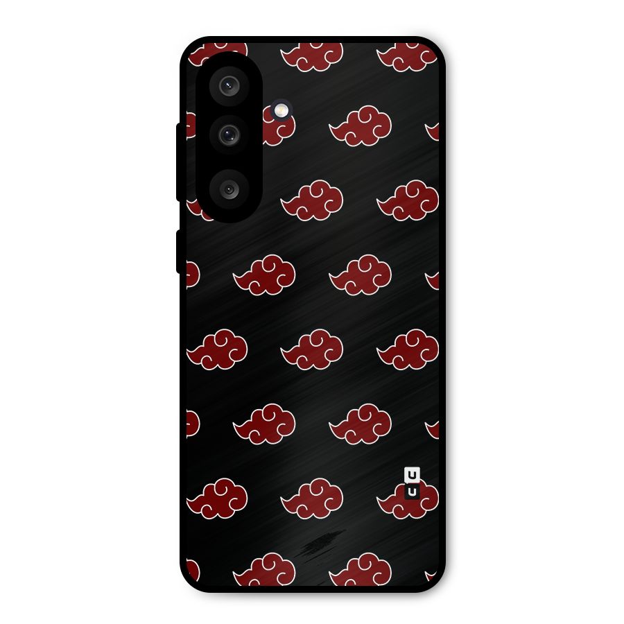 Naruto Akatsuki Pattern Metal Back Case for Galaxy F56