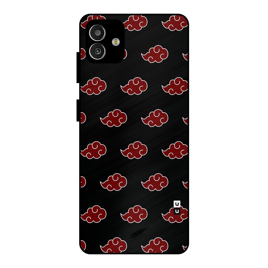 Naruto Akatsuki Pattern Metal Back Case for Galaxy M13 5G