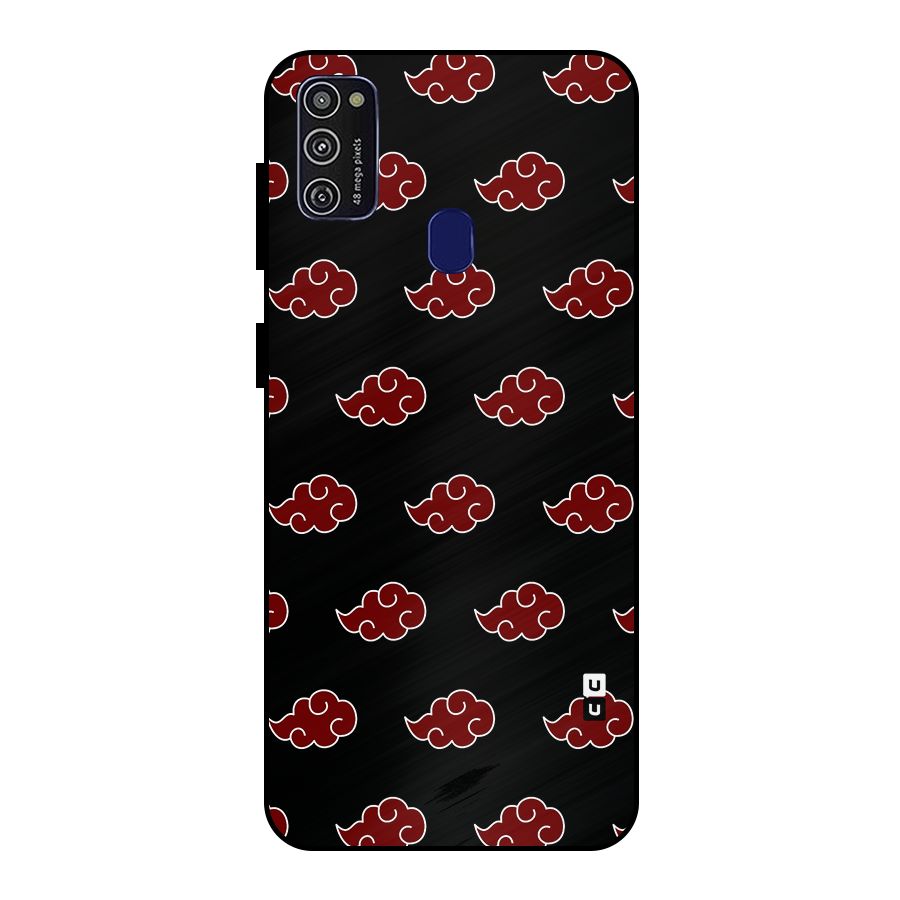 Naruto Akatsuki Pattern Metal Back Case for Galaxy M21