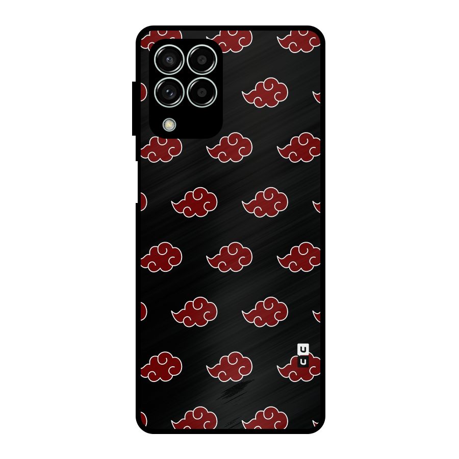Naruto Akatsuki Pattern Metal Back Case for Galaxy M33