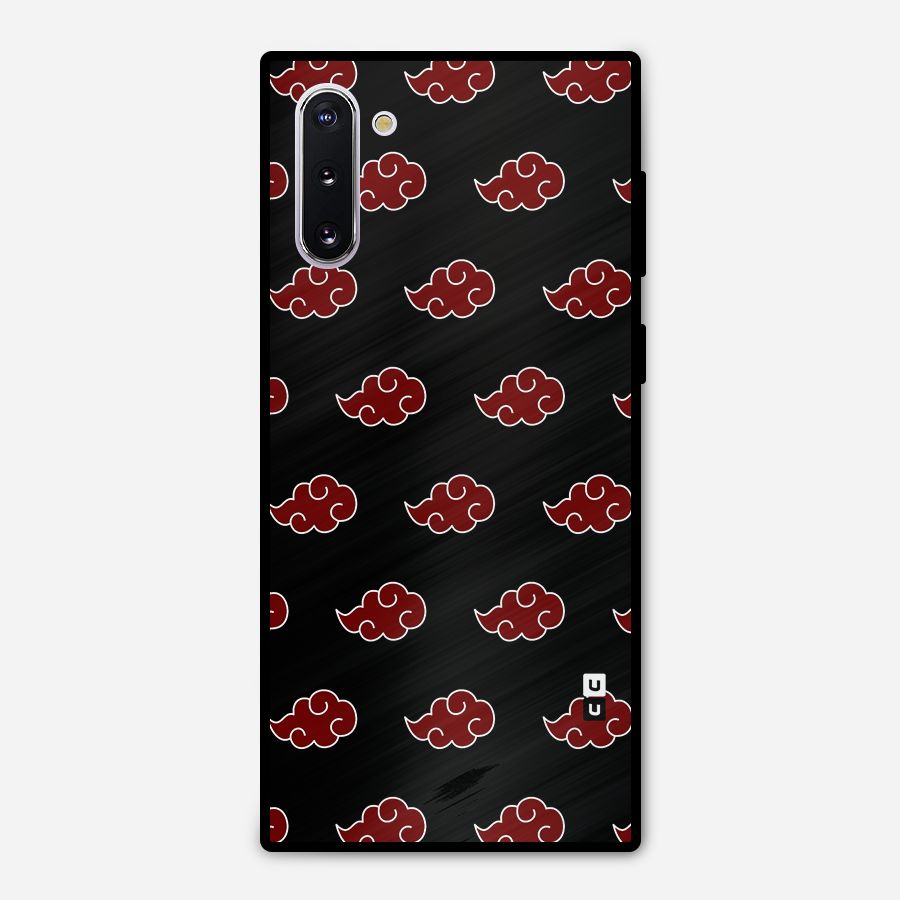Naruto Akatsuki Pattern Metal Back Case for Galaxy Note 10