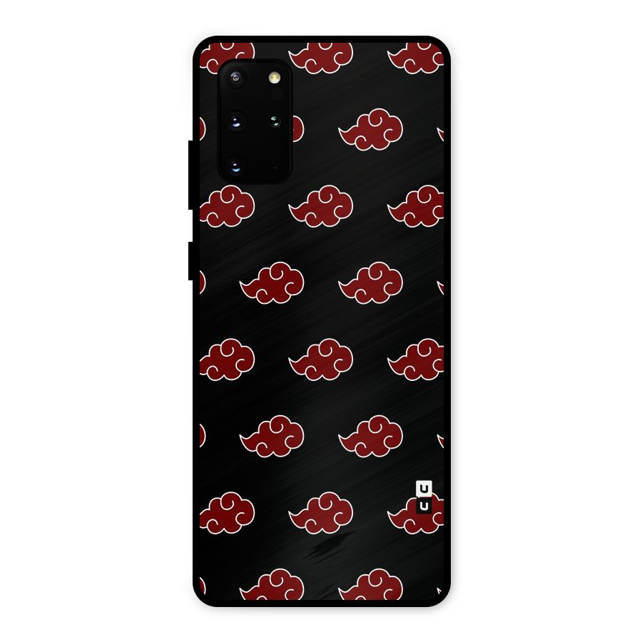 Naruto Akatsuki Pattern Metal Back Case for Galaxy S20 Plus