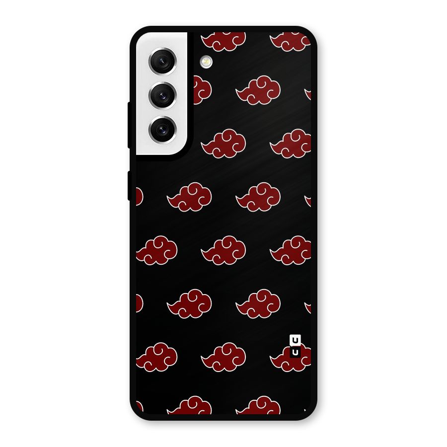 Naruto Akatsuki Pattern Metal Back Case for Galaxy S21 FE 5G