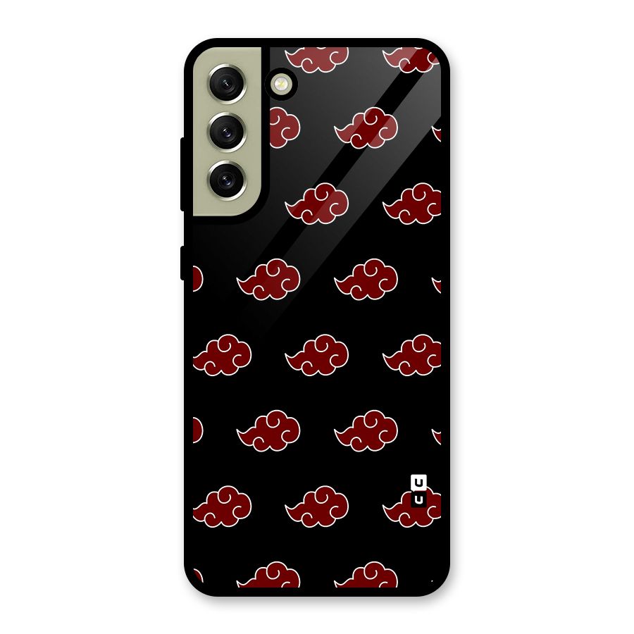 Naruto Akatsuki Pattern Metal Back Case for Galaxy S21 FE 5G (2023)