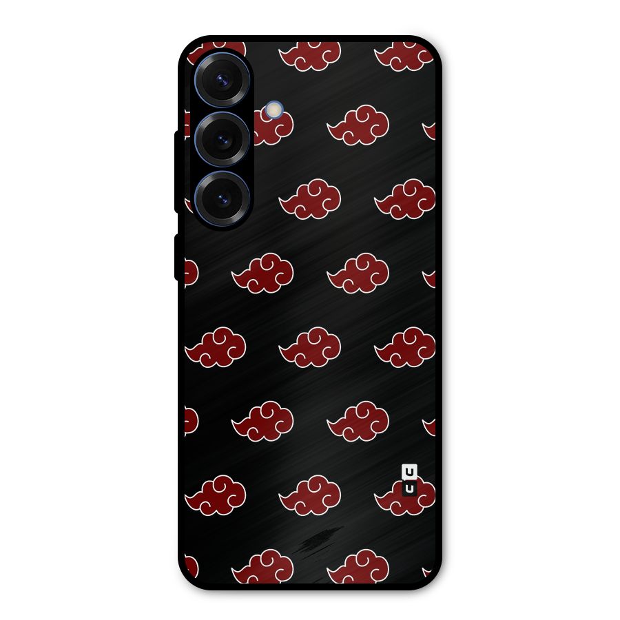 Naruto Akatsuki Pattern Metal Back Case for Galaxy S25 Plus