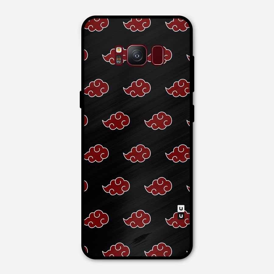 Naruto Akatsuki Pattern Metal Back Case for Galaxy S8