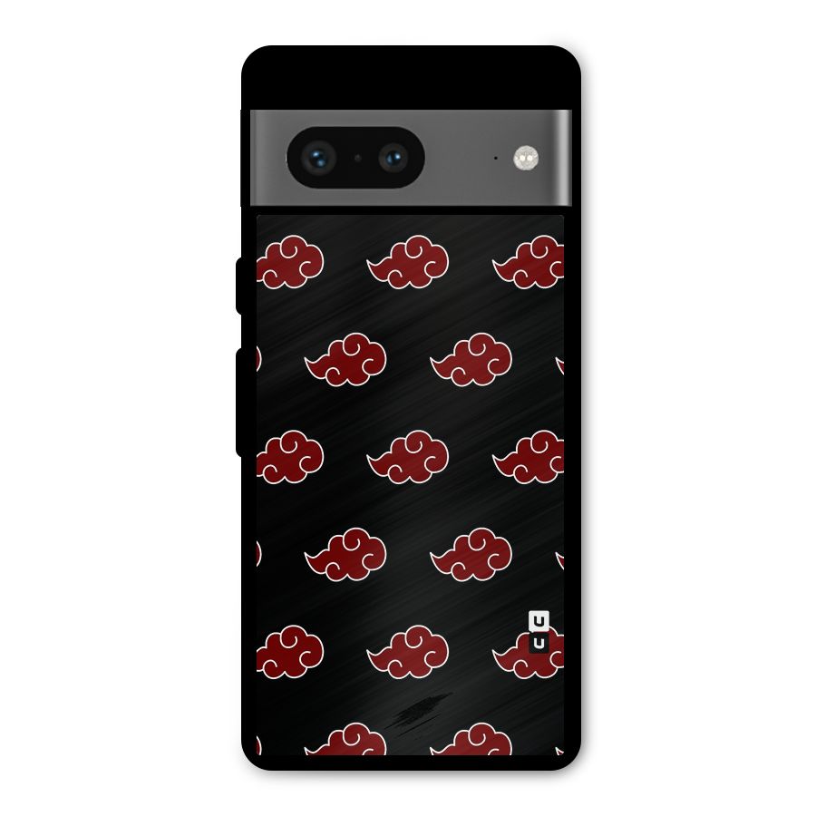 Naruto Akatsuki Pattern Metal Back Case for Google Pixel 7