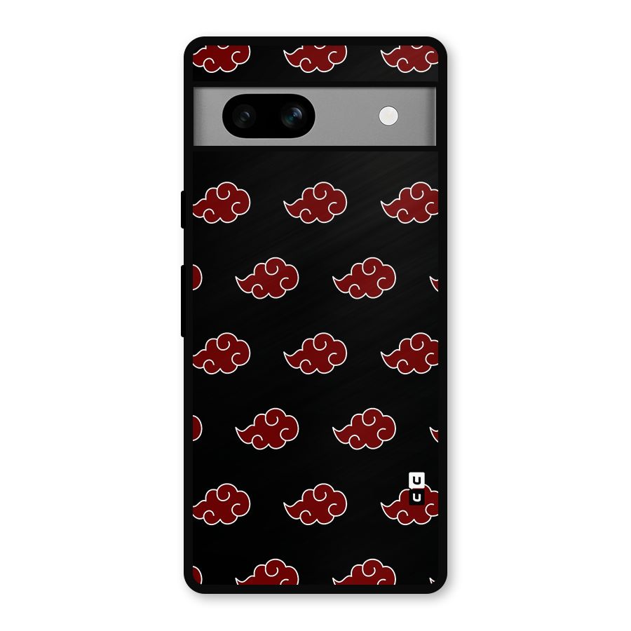 Naruto Akatsuki Pattern Metal Back Case for Google Pixel 7a