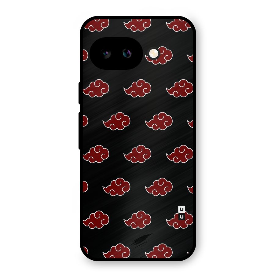 Naruto Akatsuki Pattern Metal Back Case for Google Pixel 9a
