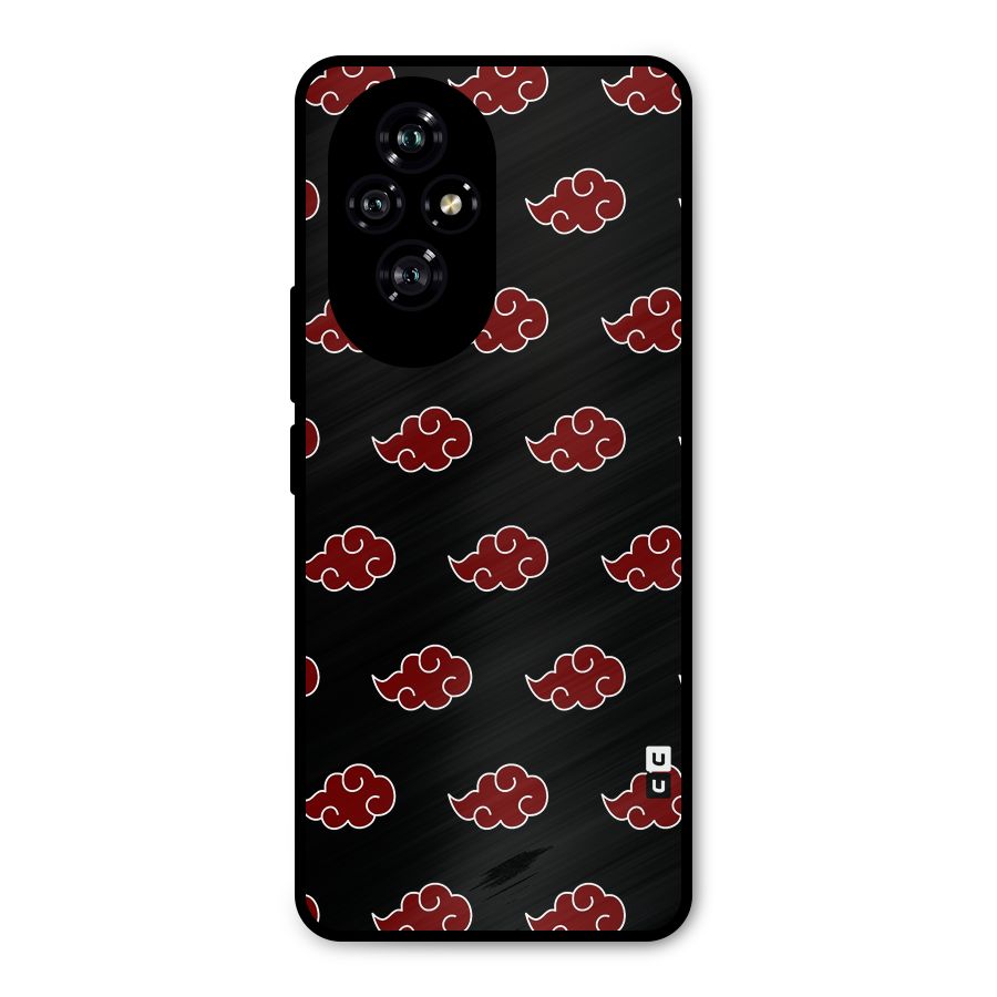 Naruto Akatsuki Pattern Metal Back Case for Honor 200
