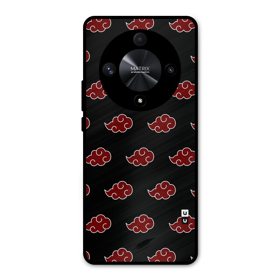 Naruto Akatsuki Pattern Metal Back Case for Honor X9b