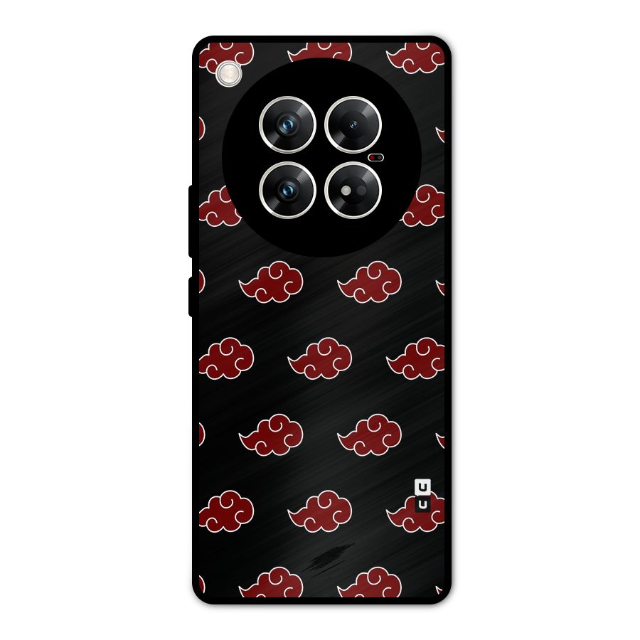 Naruto Akatsuki Pattern Metal Back Case for Infinix Zero 40 5G