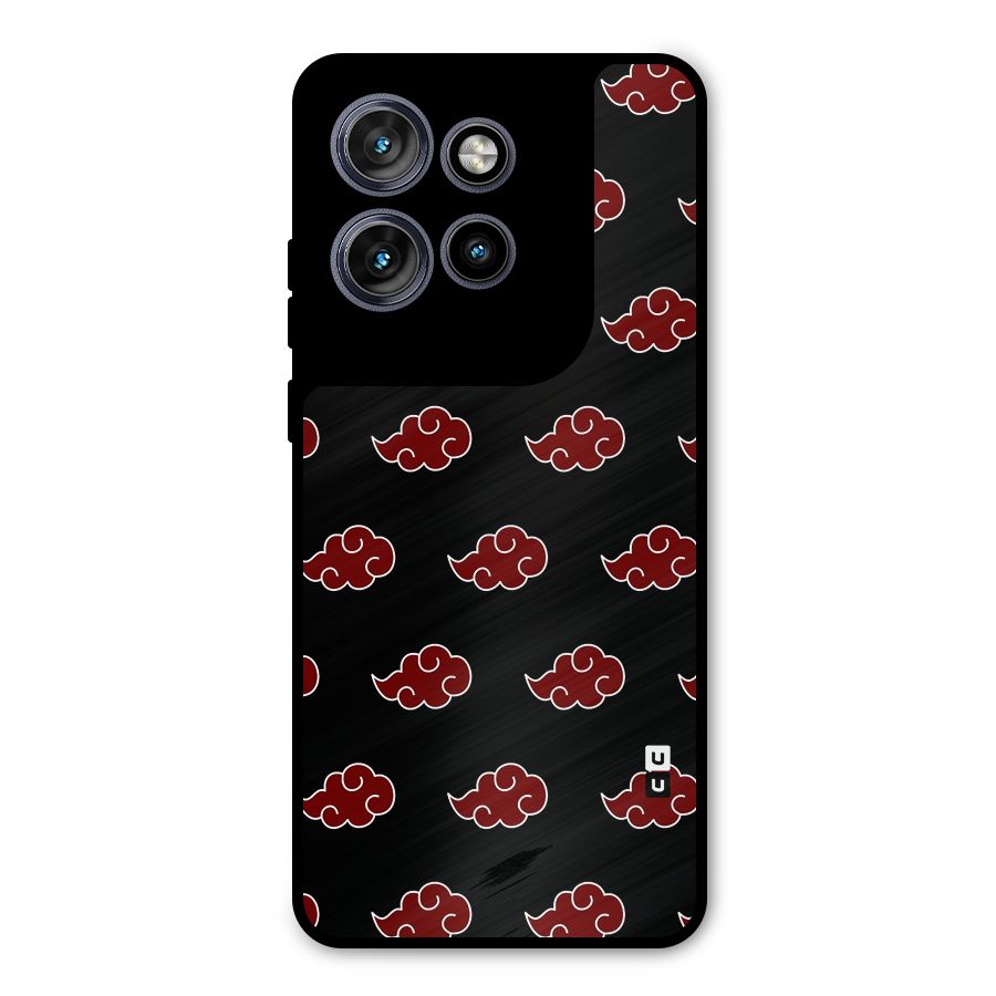 Naruto Akatsuki Pattern Metal Back Case for Motorola Edge 50 Neo