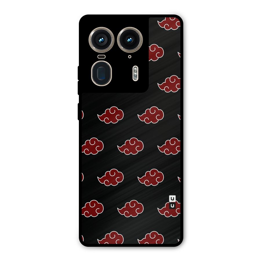 Naruto Akatsuki Pattern Metal Back Case for Motorola Edge 50 Ultra