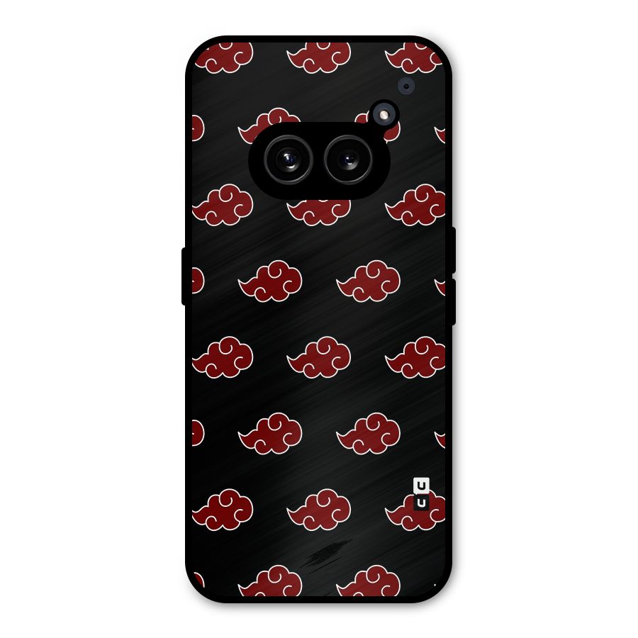 Naruto Akatsuki Pattern Metal Back Case for Nothing Phone 2a Plus