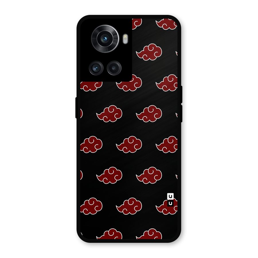 Naruto Akatsuki Pattern Metal Back Case for OnePlus 10R