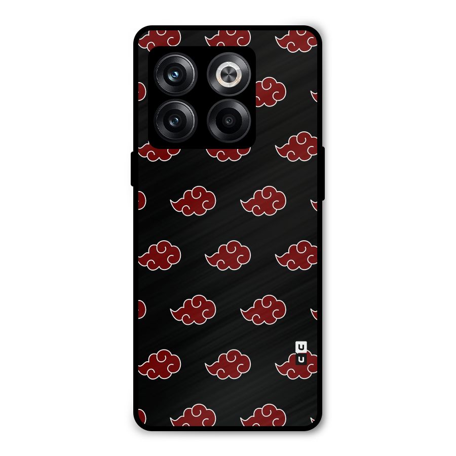 Naruto Akatsuki Pattern Metal Back Case for OnePlus 10T
