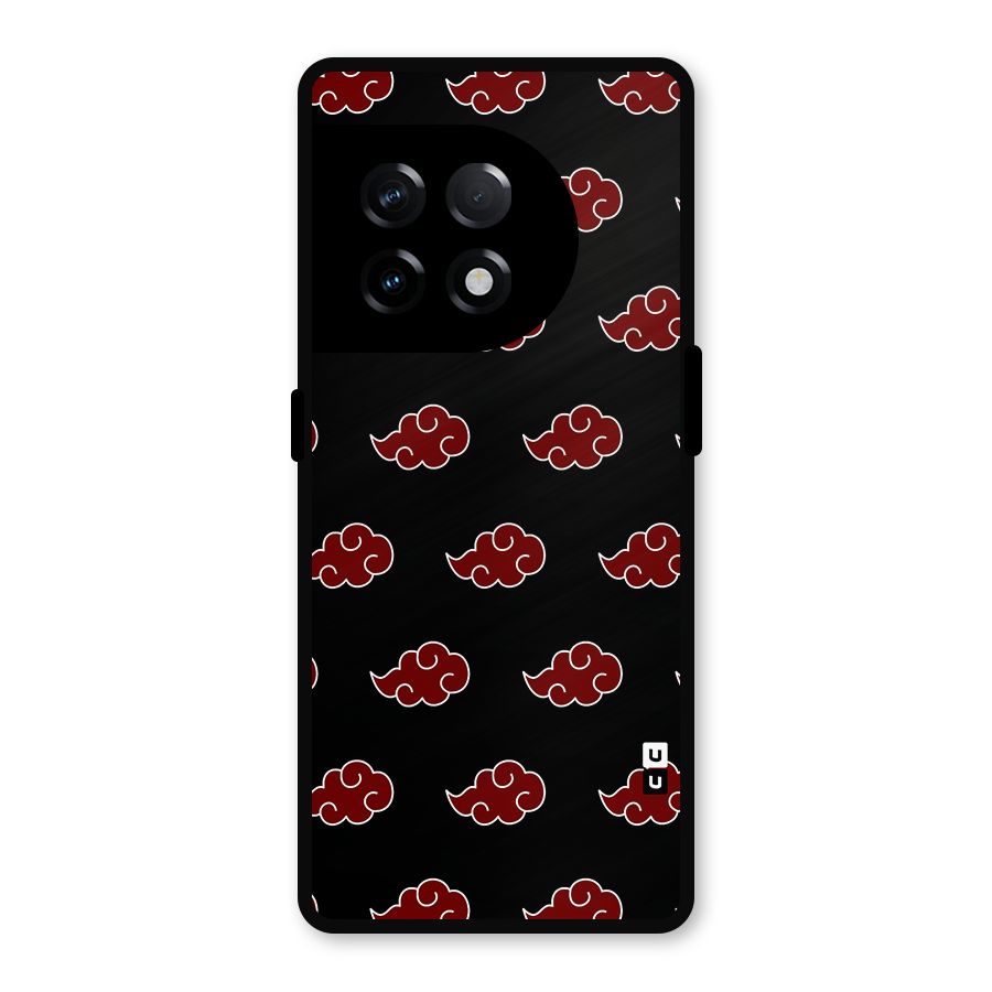 Naruto Akatsuki Pattern Metal Back Case for OnePlus 11R