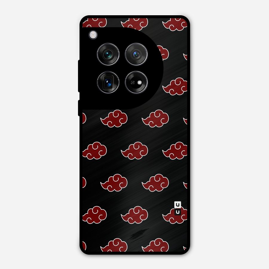 Naruto Akatsuki Pattern Metal Back Case for OnePlus 12