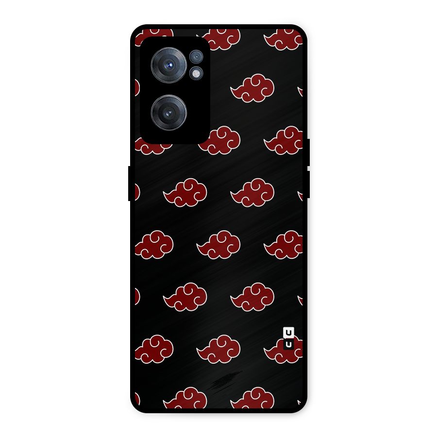 Naruto Akatsuki Pattern Metal Back Case for OnePlus Nord CE 2 5G