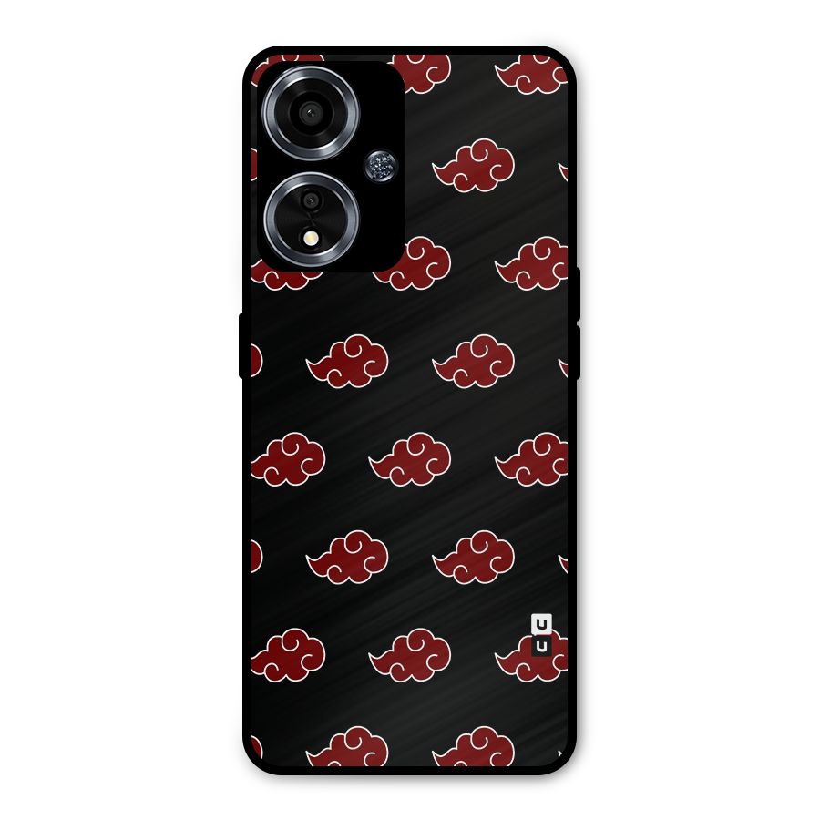 Naruto Akatsuki Pattern Metal Back Case for Oppo A59