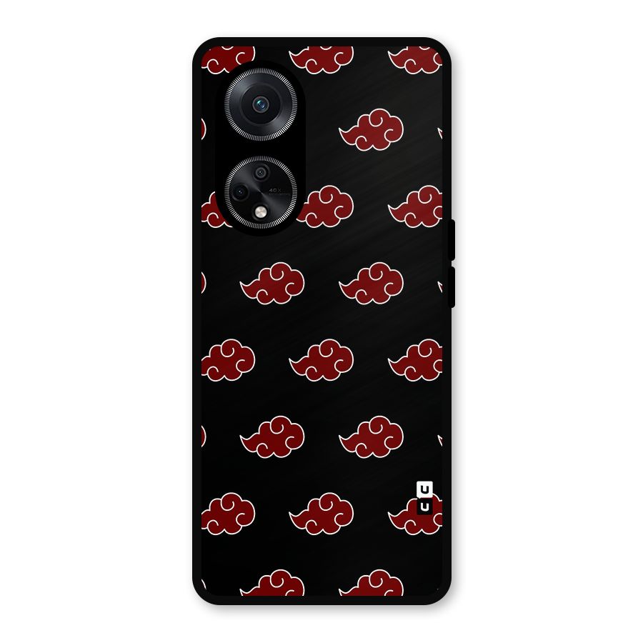 Naruto Akatsuki Pattern Metal Back Case for Oppo F23