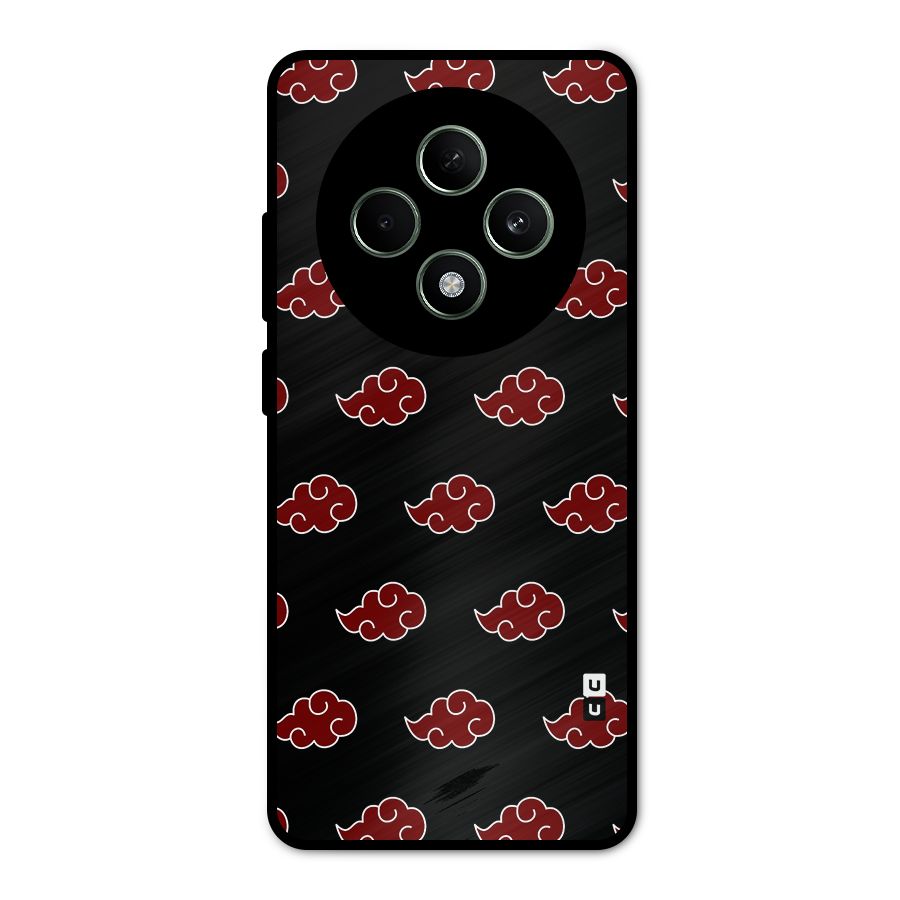 Naruto Akatsuki Pattern Metal Back Case for Oppo F27