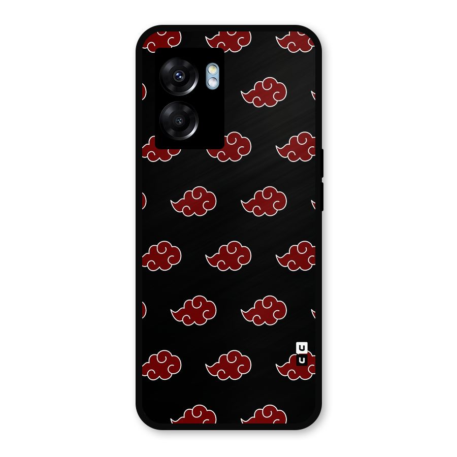 Naruto Akatsuki Pattern Metal Back Case for Oppo K10 (5G)