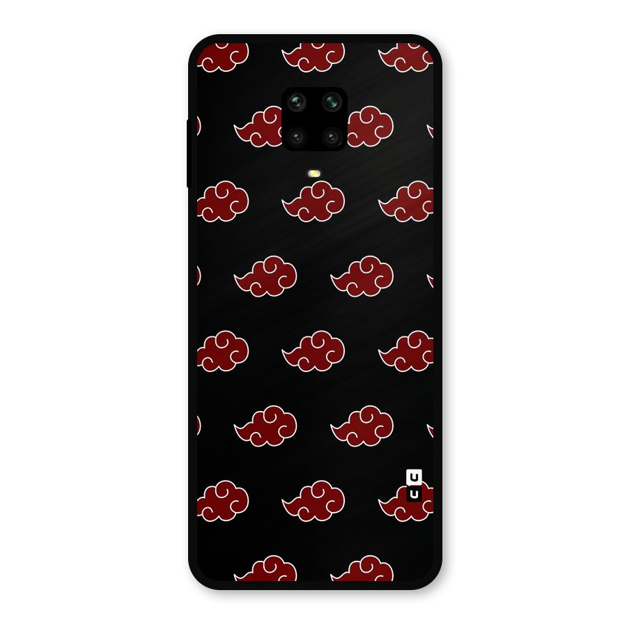Naruto Akatsuki Pattern Metal Back Case for Poco M2 Pro