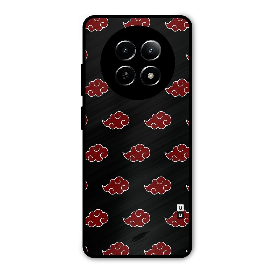 Naruto Akatsuki Pattern Metal Back Case for Realme 12x 5G
