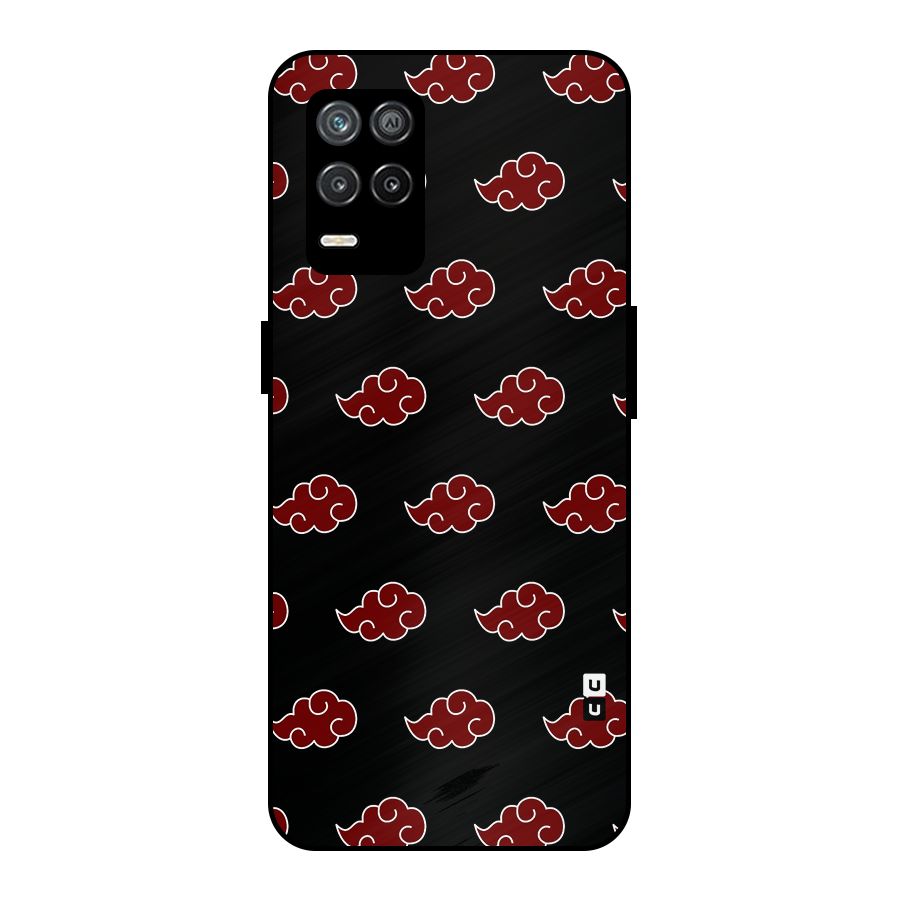 Naruto Akatsuki Pattern Metal Back Case for Realme 8s 5G