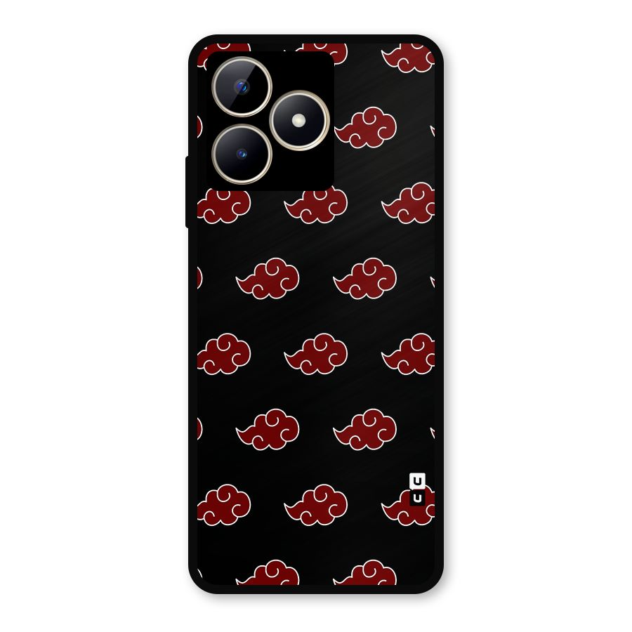 Naruto Akatsuki Pattern Metal Back Case for Realme C53