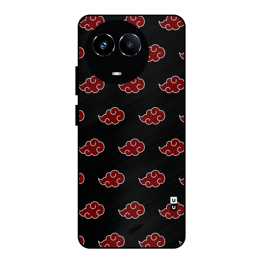 Naruto Akatsuki Pattern Metal Back Case for Realme Narzo 60X