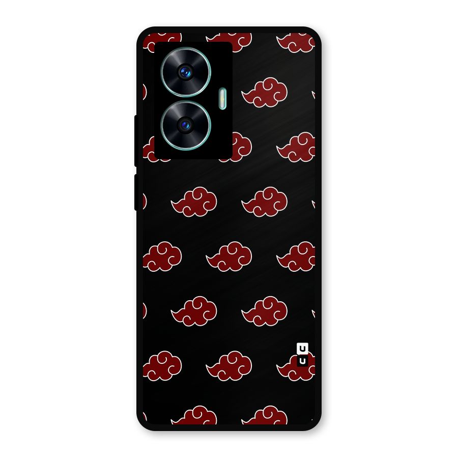 Naruto Akatsuki Pattern Metal Back Case for Realme Narzo N55