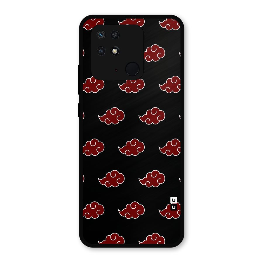 Naruto Akatsuki Pattern Metal Back Case for Redmi 10 Power