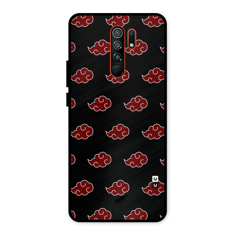 Naruto Akatsuki Pattern Metal Back Case for Redmi 9 Prime