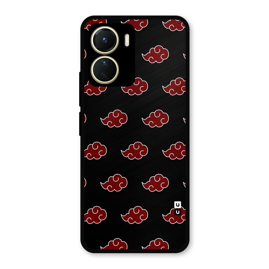 Naruto Akatsuki Pattern Metal Back Case for Vivo T2x