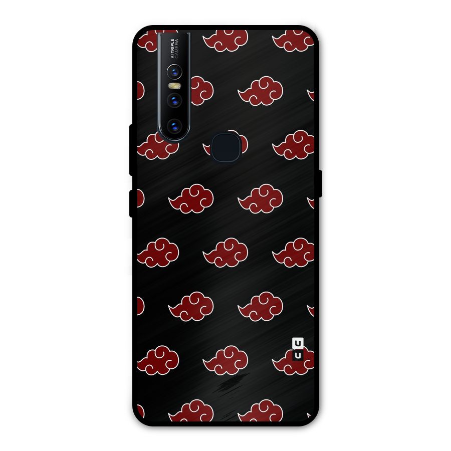 Naruto Akatsuki Pattern Metal Back Case for Vivo V15