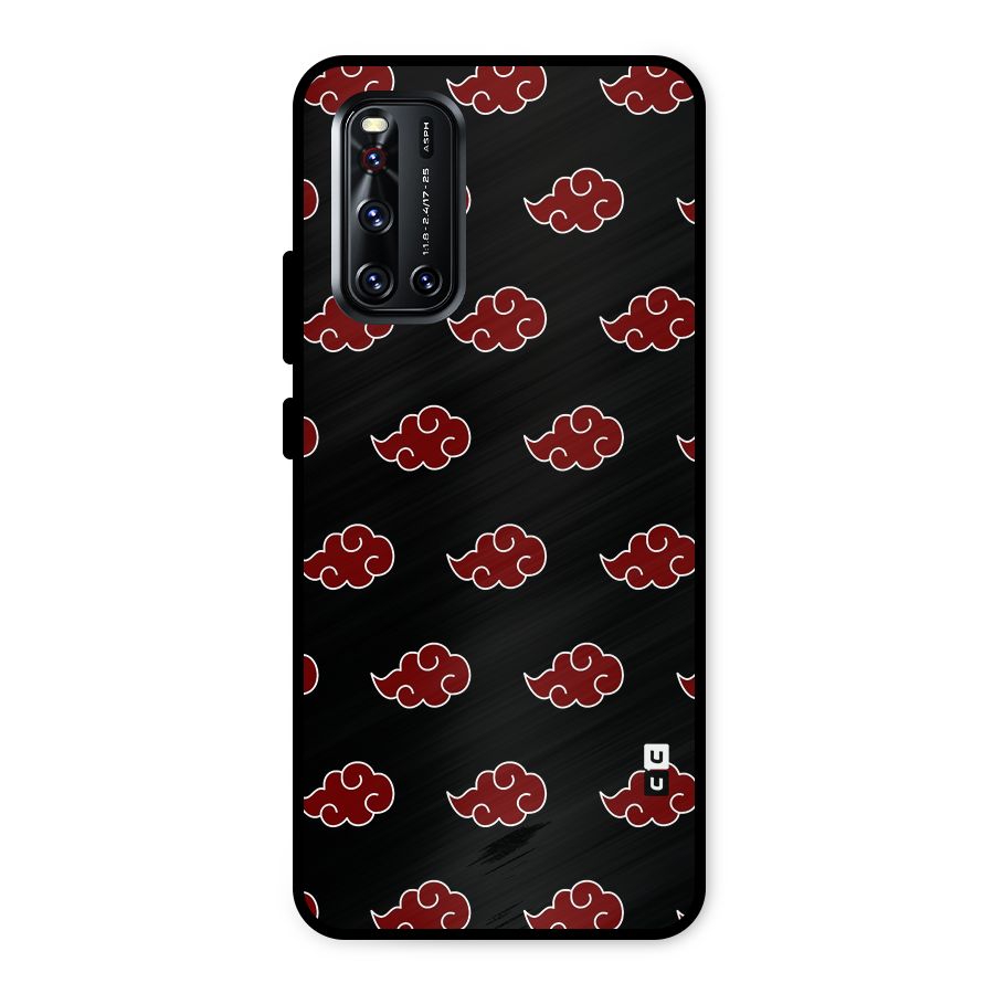 Naruto Akatsuki Pattern Metal Back Case for Vivo V19