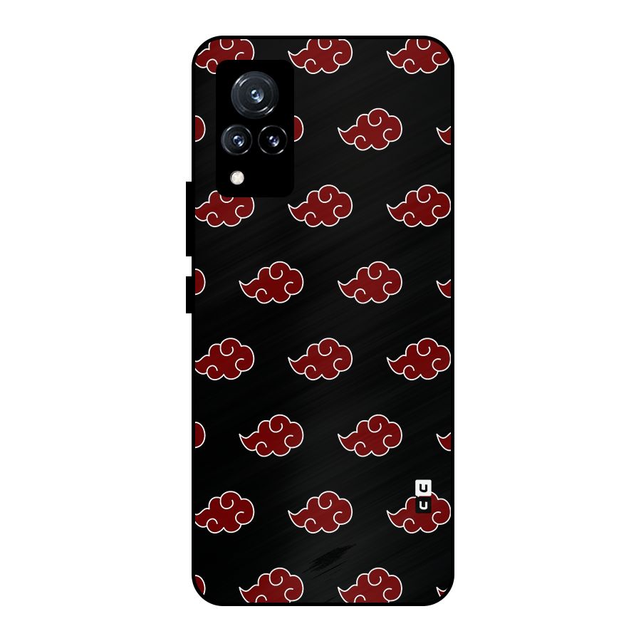 Naruto Akatsuki Pattern Metal Back Case for Vivo V21 5G