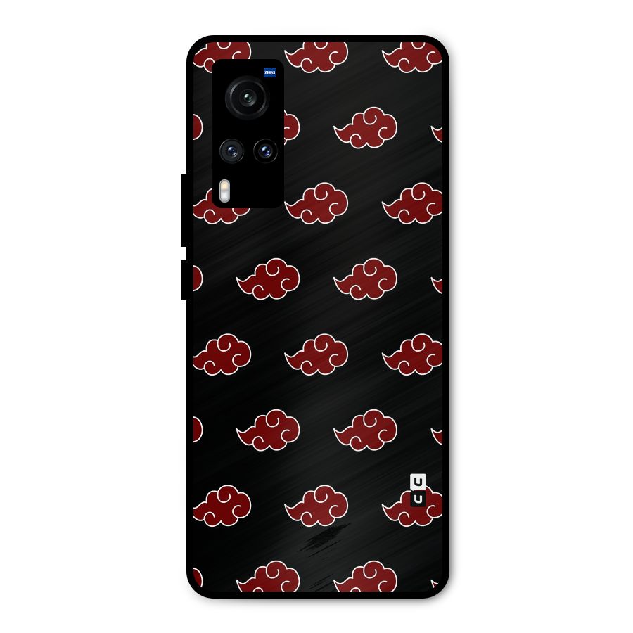 Naruto Akatsuki Pattern Metal Back Case for Vivo X60