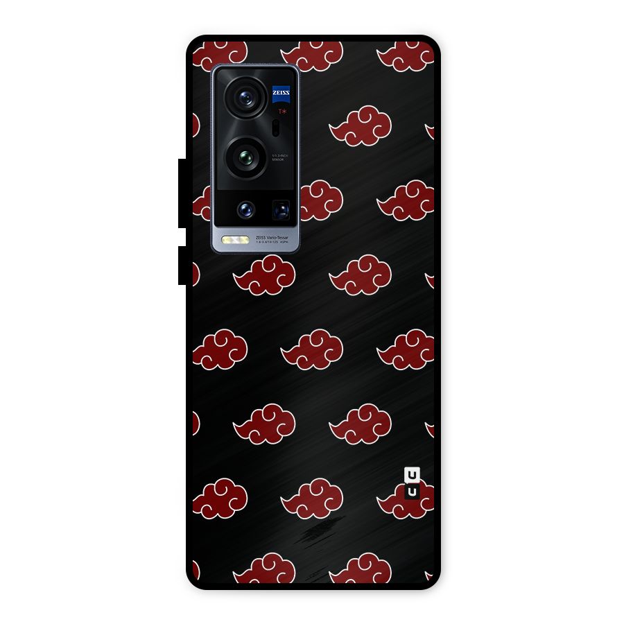 Naruto Akatsuki Pattern Metal Back Case for Vivo X60 Pro Plus