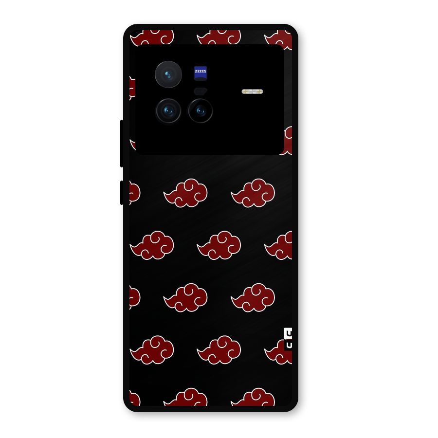 Naruto Akatsuki Pattern Metal Back Case for Vivo X80