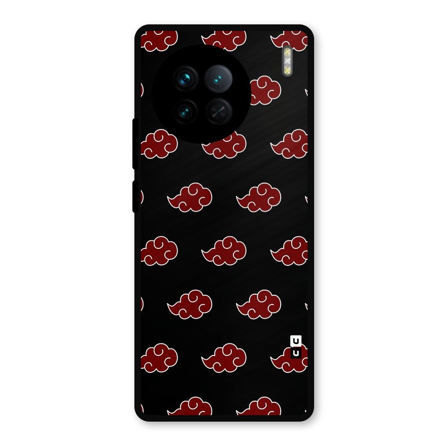 Naruto Akatsuki Pattern Metal Back Case for Vivo X90